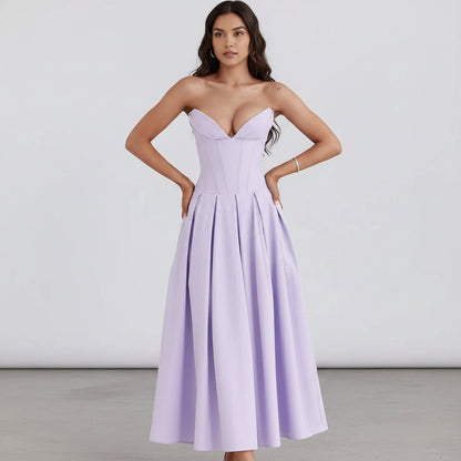 Women's Cocktail Dress Midi Off Shoulder