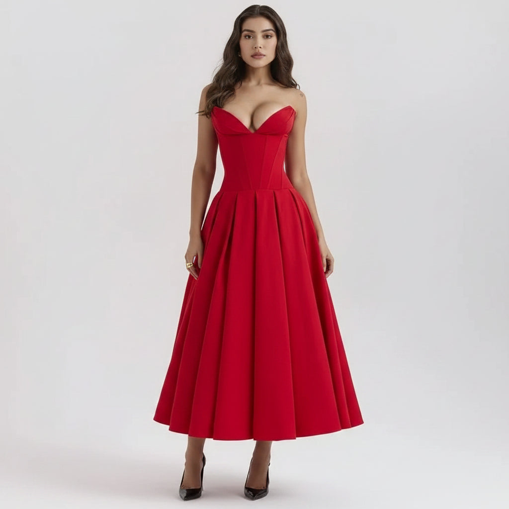 Women's Cocktail Dress Midi Off Shoulder