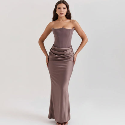 Women's Formal Corset Dress Sleek Evening