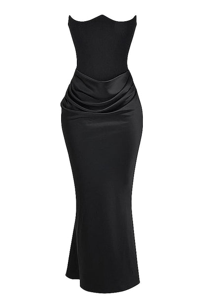 Women's Formal Corset Dress Sleek Evening