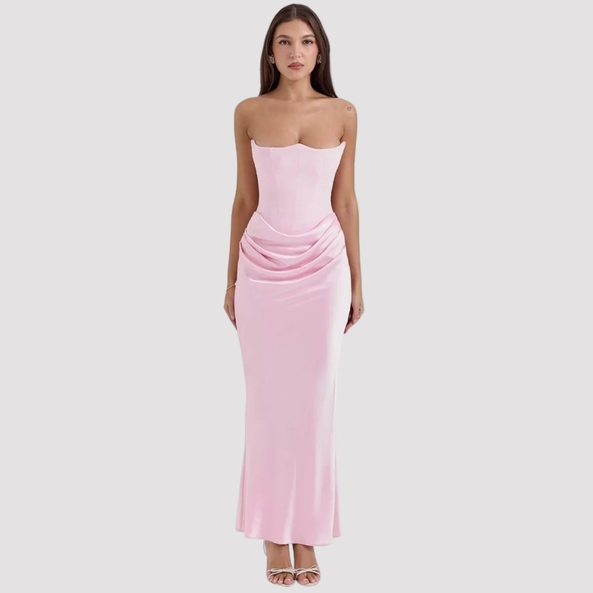 Women's Formal Corset Dress Sleek Evening