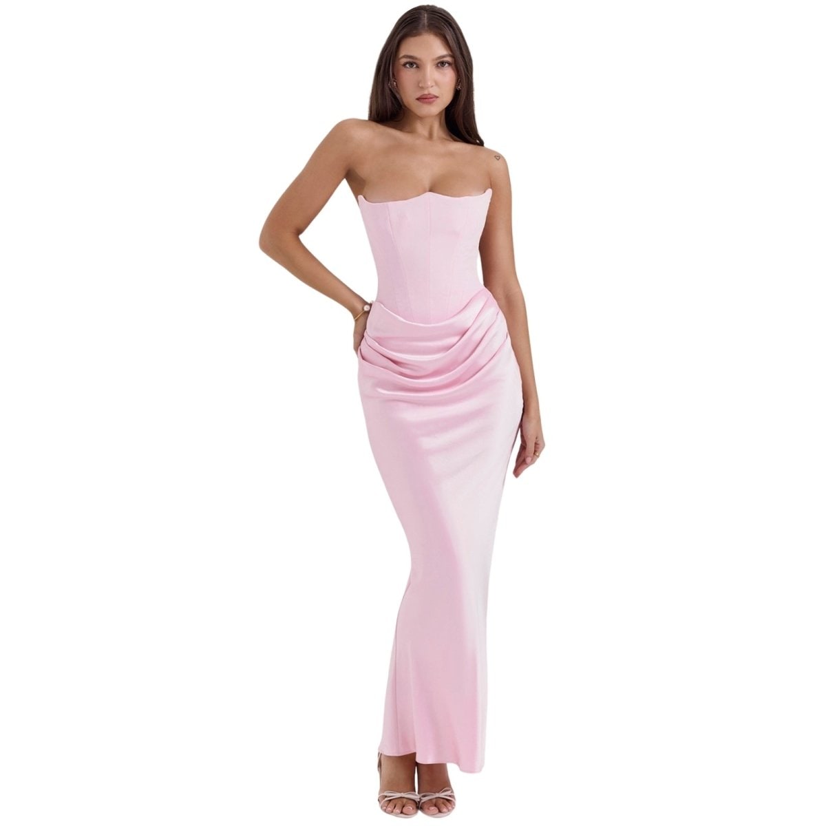 Women's Formal Corset Dress Sleek Evening