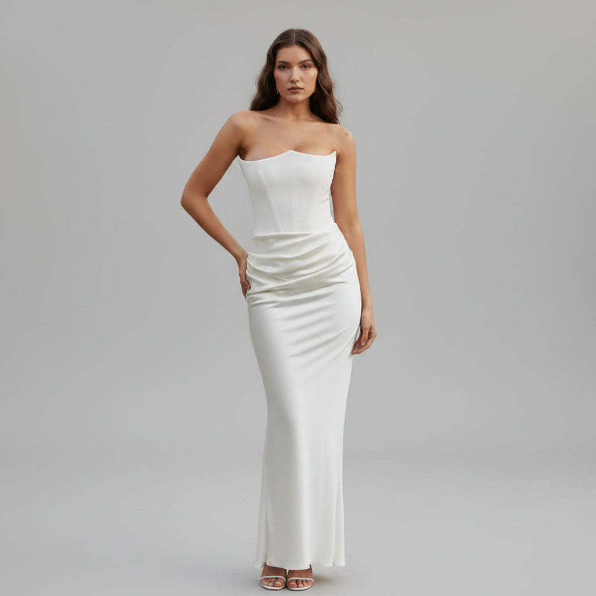Women's Formal Corset Dress Sleek Evening