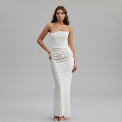 Women's Formal Corset Dress Sleek Evening