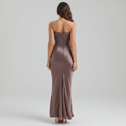 Womens Formal Dress Corset Evening Gown
