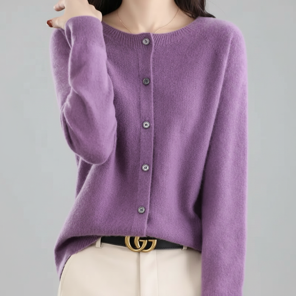 Womens Knitted Sweater Cardigan Warm