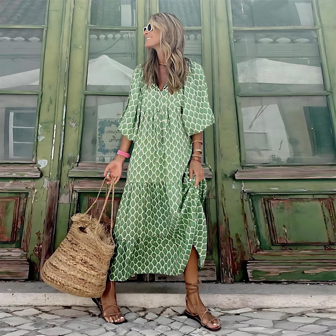 Women's Spring Dress Maxi Floral Casual