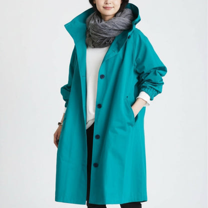 Women's Waterproof Trench Coat Hooded