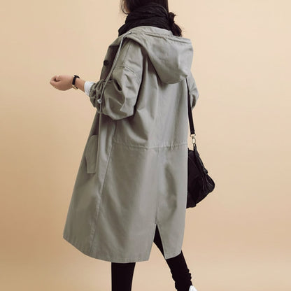 Women's Waterproof Trench Coat Hooded