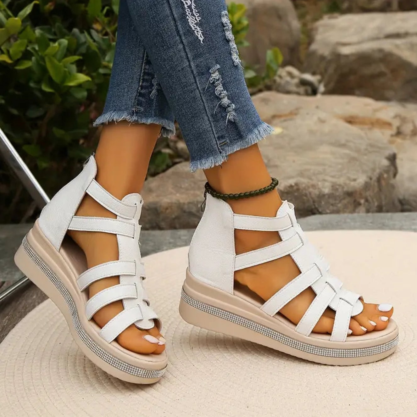 Women's Sandals Platform Wedge Open Toe