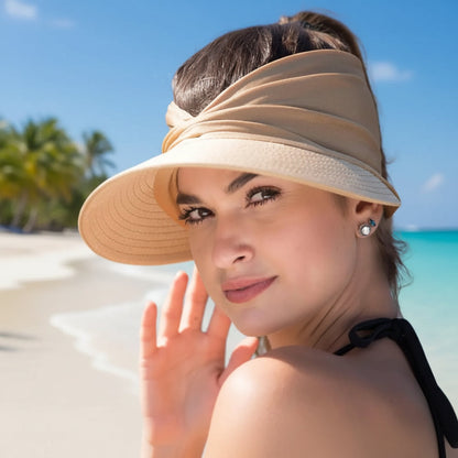 Women's Wide Brim Sun Beach Hat Packable