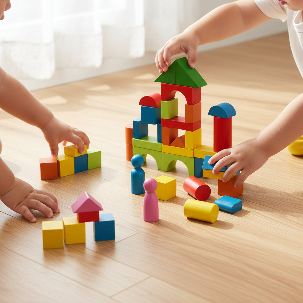 Wooden Building Blocks Set Creative Playtime