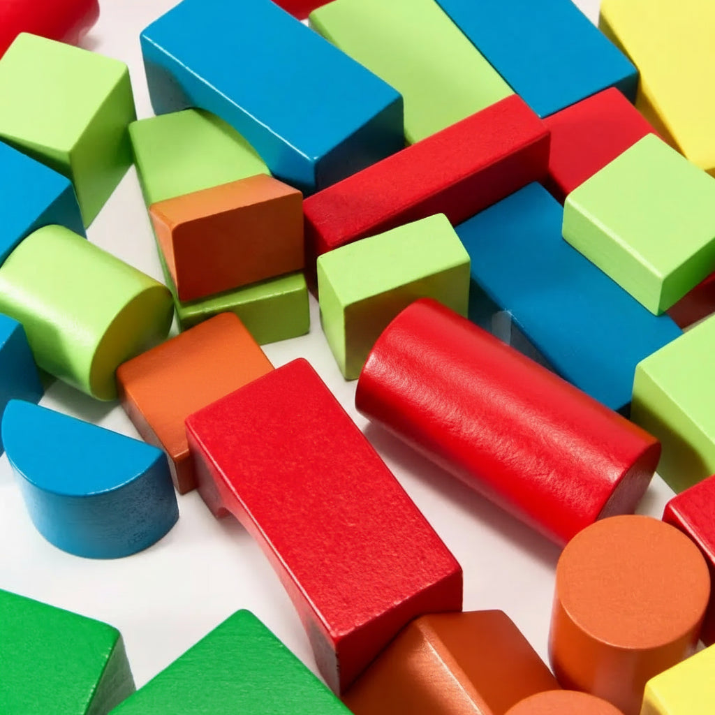 Wooden Building Blocks Set Creative Playtime