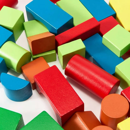 Wooden Building Blocks Set Creative Playtime