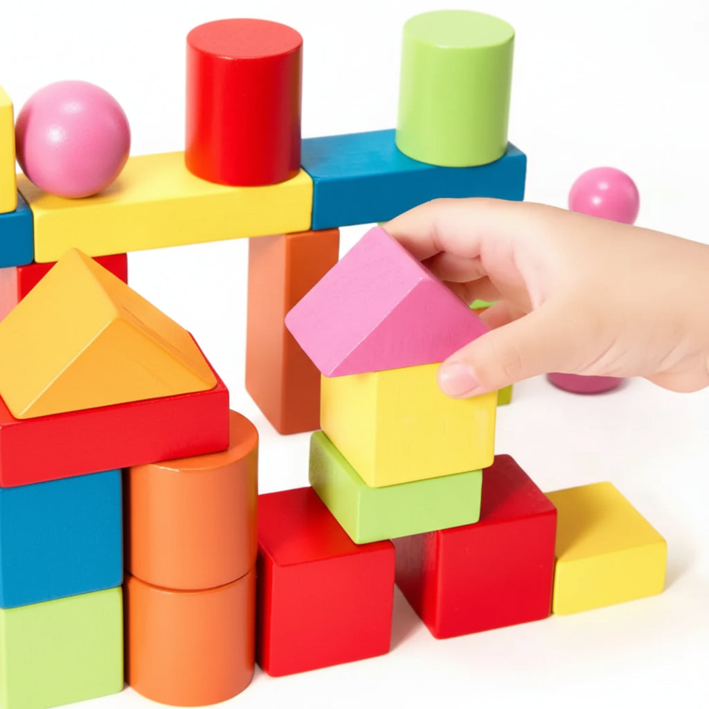 Wooden Building Blocks Set Creative Playtime