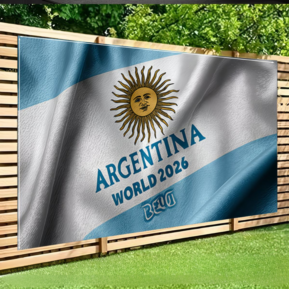 World Cup Argentina Flag Party Backdrop Wall