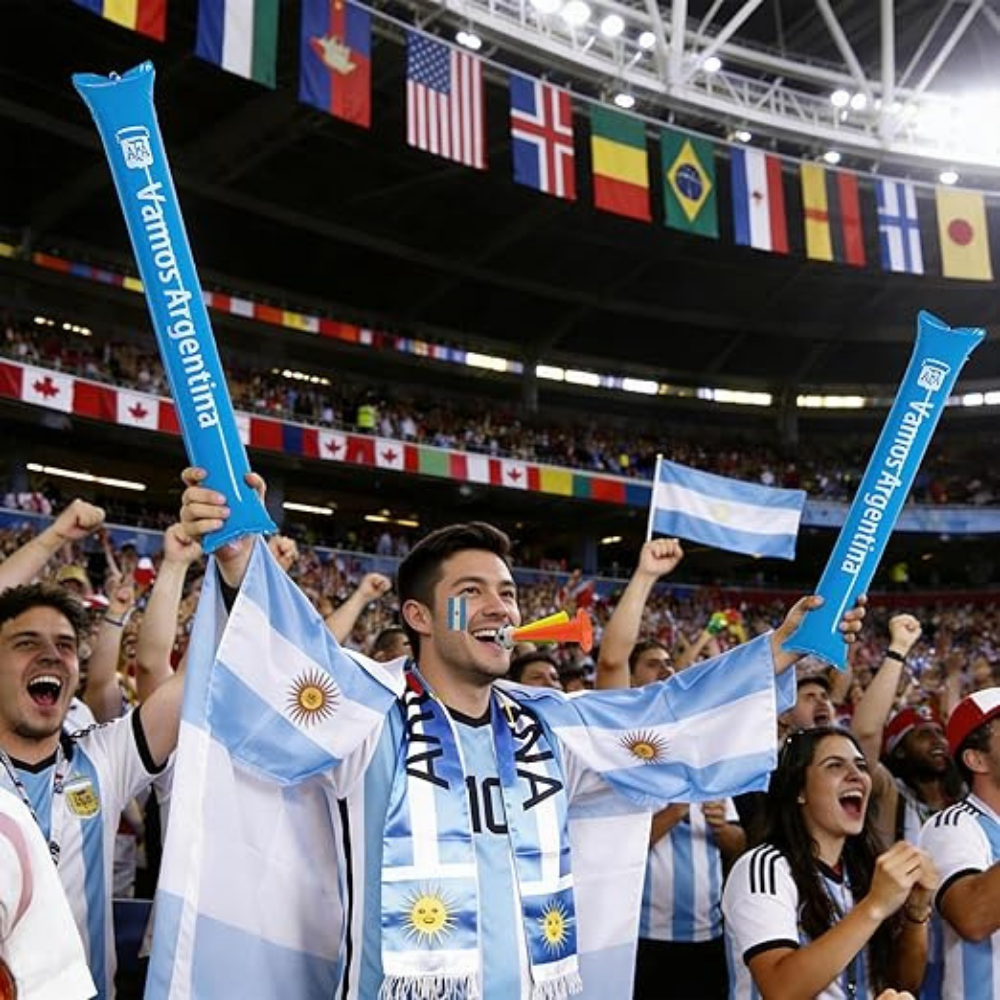 World Cup Argentina Flag Soccer Scarf