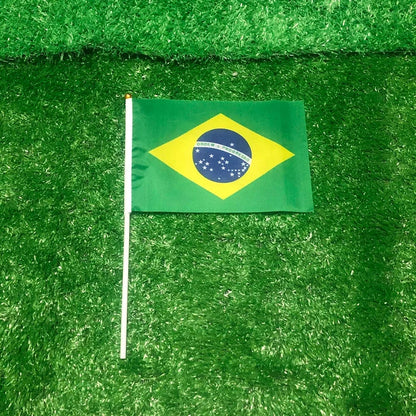 World Cup Brazil Flag Hand Waving Mini