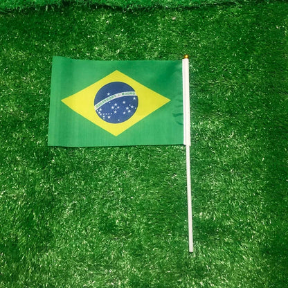 World Cup Brazil Flag Hand Waving Mini