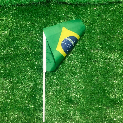 World Cup Brazil Flag Hand Waving Mini