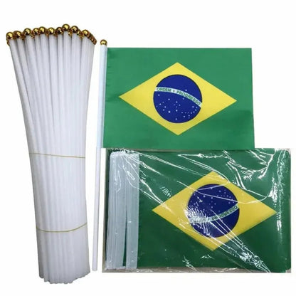 World Cup Brazil Flag Hand Waving Mini