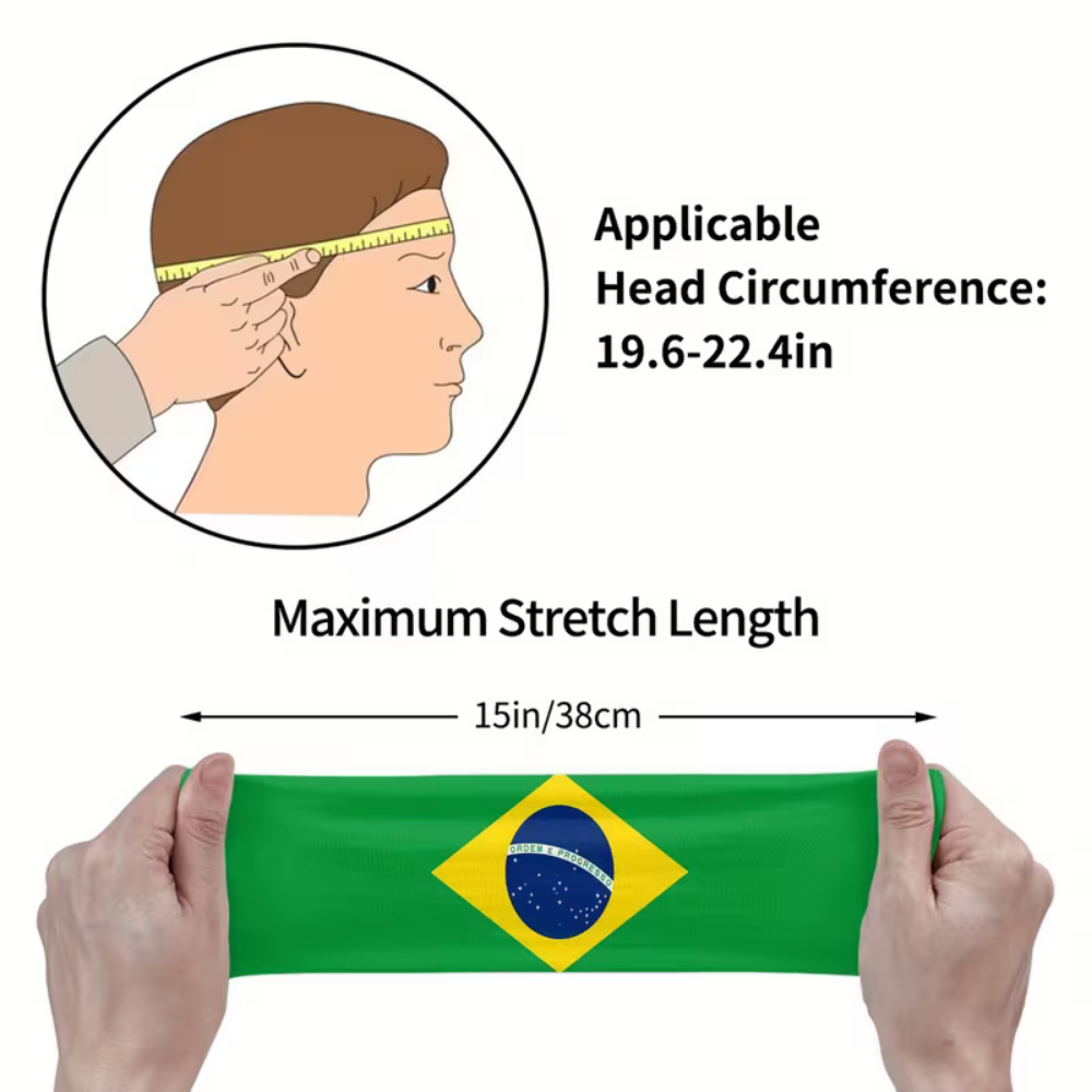 World Cup Brazil Flag Sports Headband Soccer