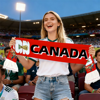 World Cup Canada Flag Fan Scarf Hand