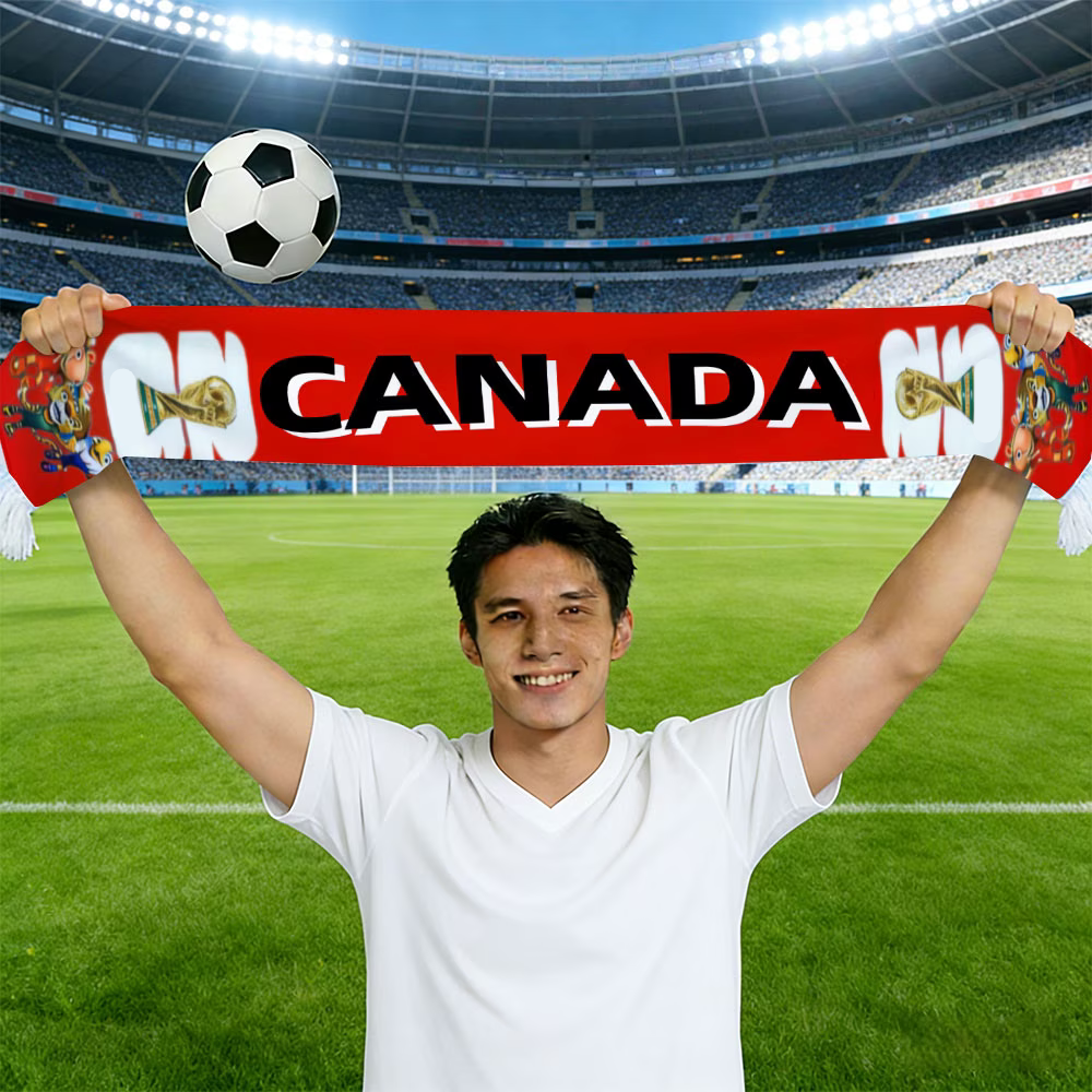 World Cup Canada Flag Fan Scarf Hand