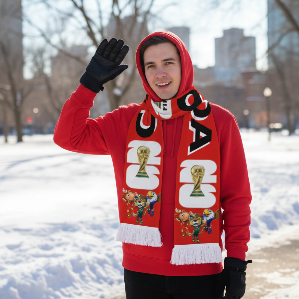 World Cup Canada Flag Fan Scarf Hand