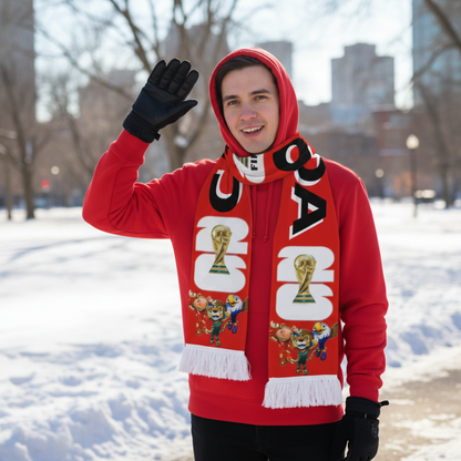 World Cup Canada Flag Fan Scarf Hand