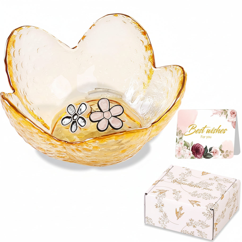 Mothers Day Flower Jewelry Dish Ceramic Ring